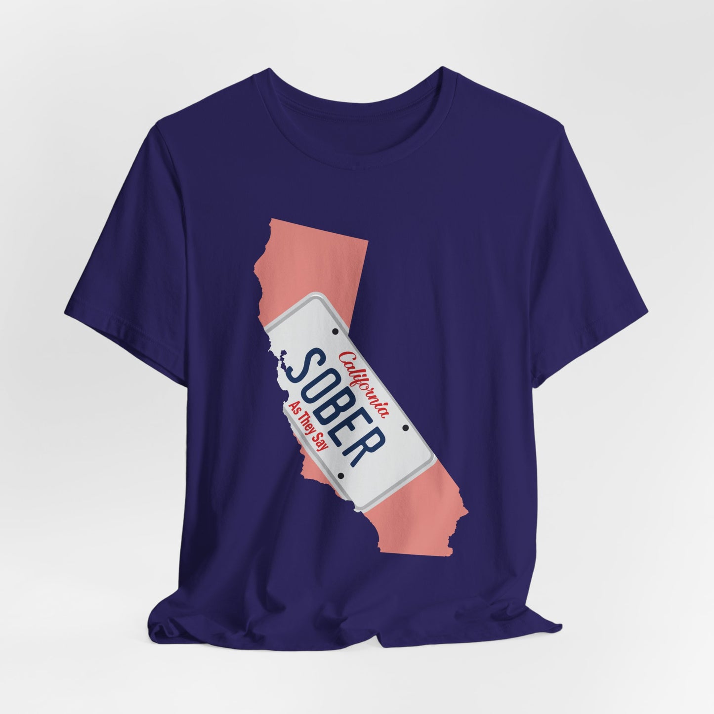 BMFS Inspired States and Plates Tee | California Sober BMFS Themed License Plate T-shirt