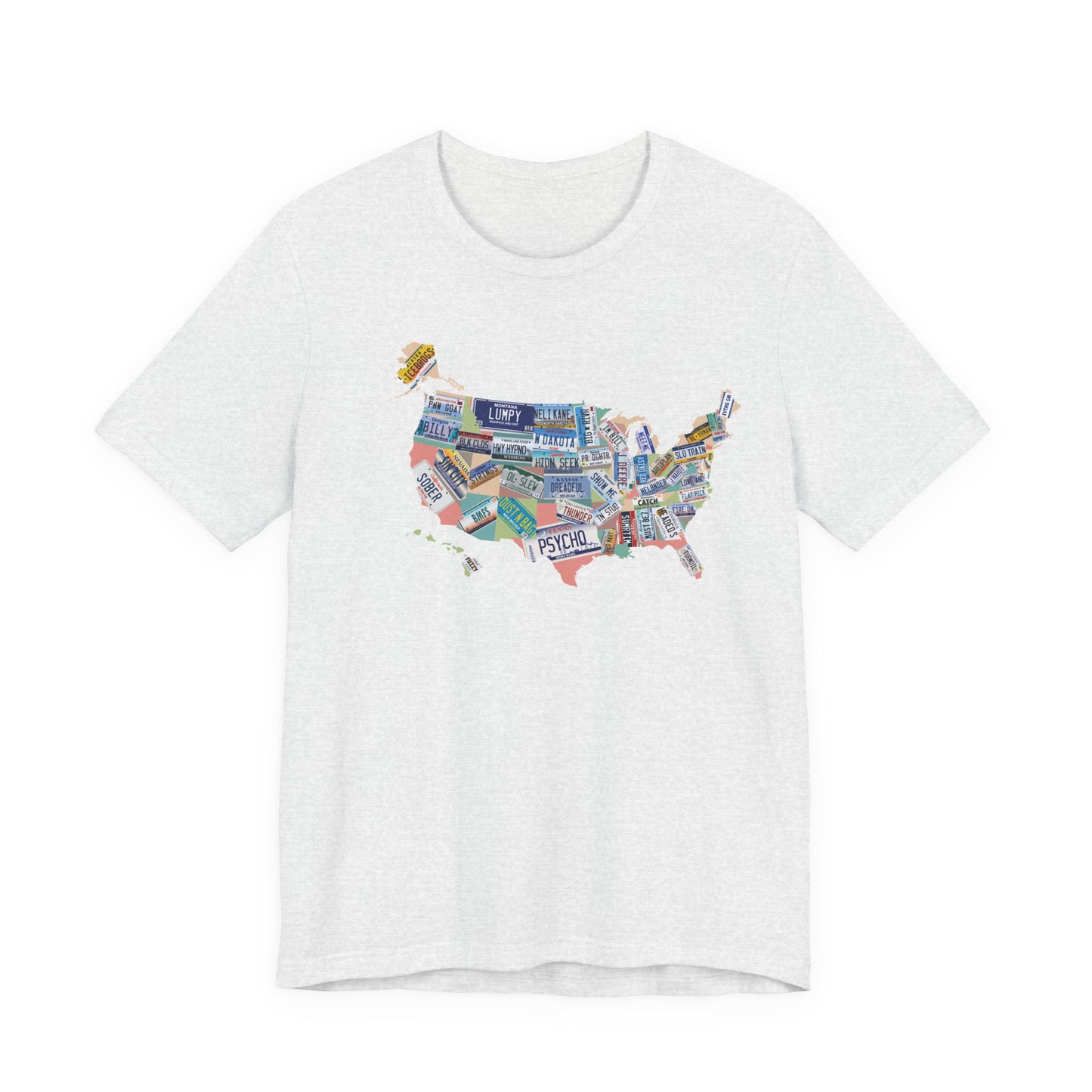 BMFS Inspired States and Plates Tee | Map of US - 50 BMFS Themed License Plates