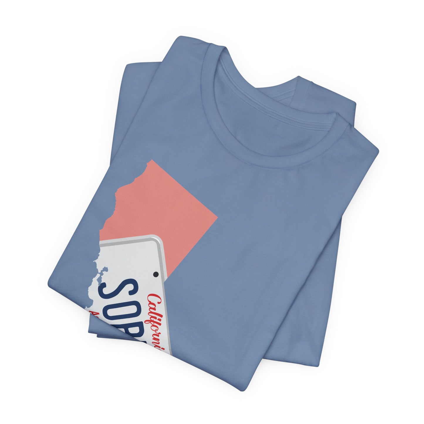 BMFS Inspired States and Plates Tee | California Sober BMFS Themed License Plate T-shirt