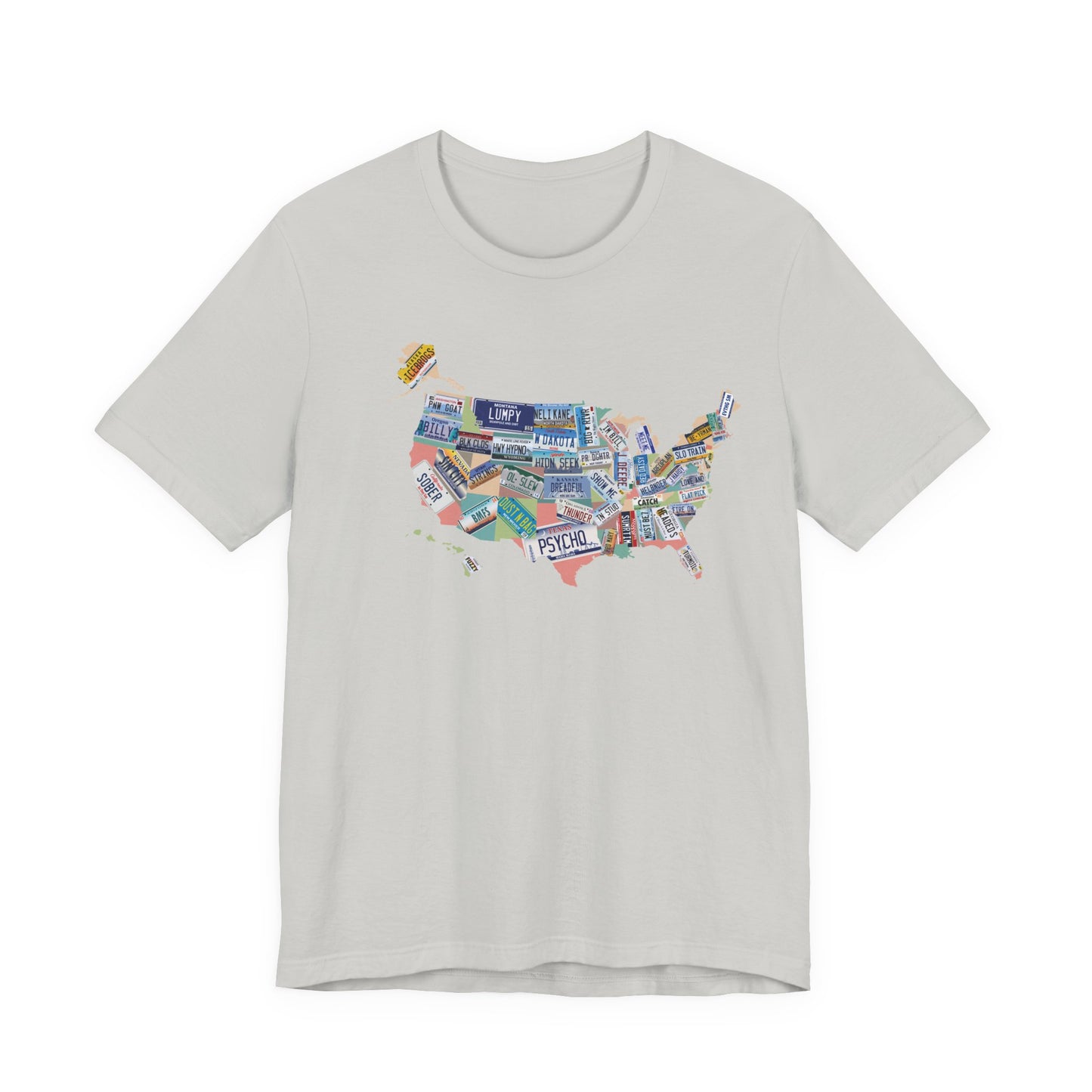 BMFS Inspired States and Plates Tee | Map of US - 50 BMFS Themed License Plates