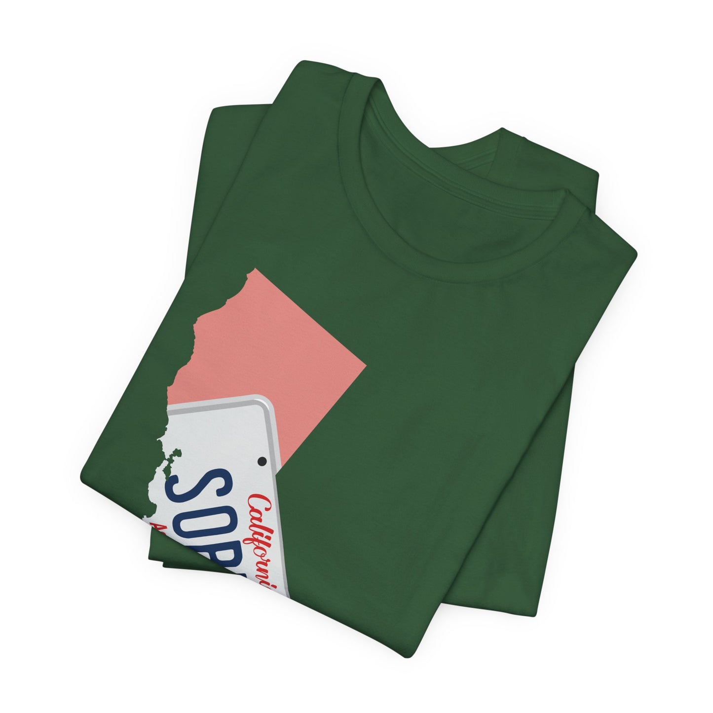 BMFS Inspired States and Plates Tee | California Sober BMFS Themed License Plate T-shirt