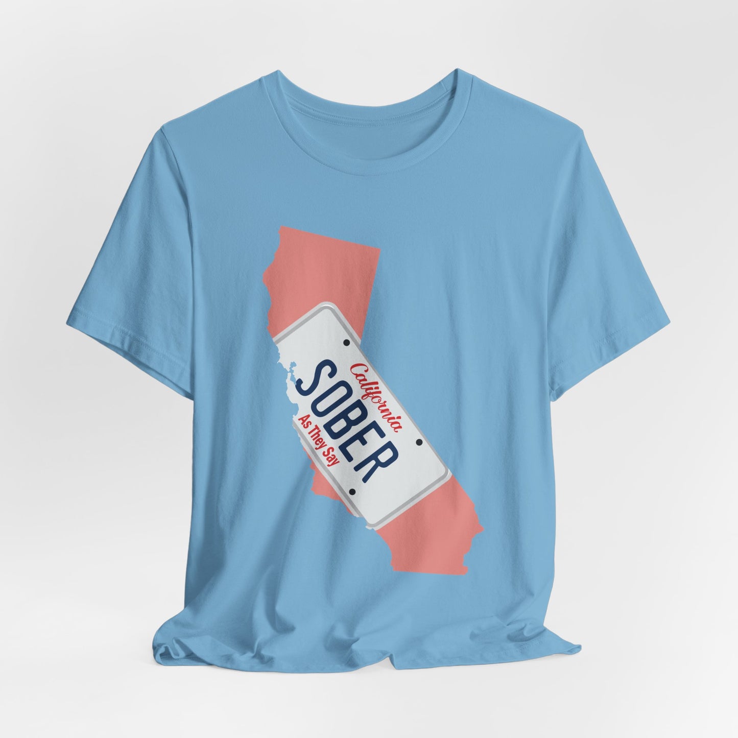 BMFS Inspired States and Plates Tee | California Sober BMFS Themed License Plate T-shirt