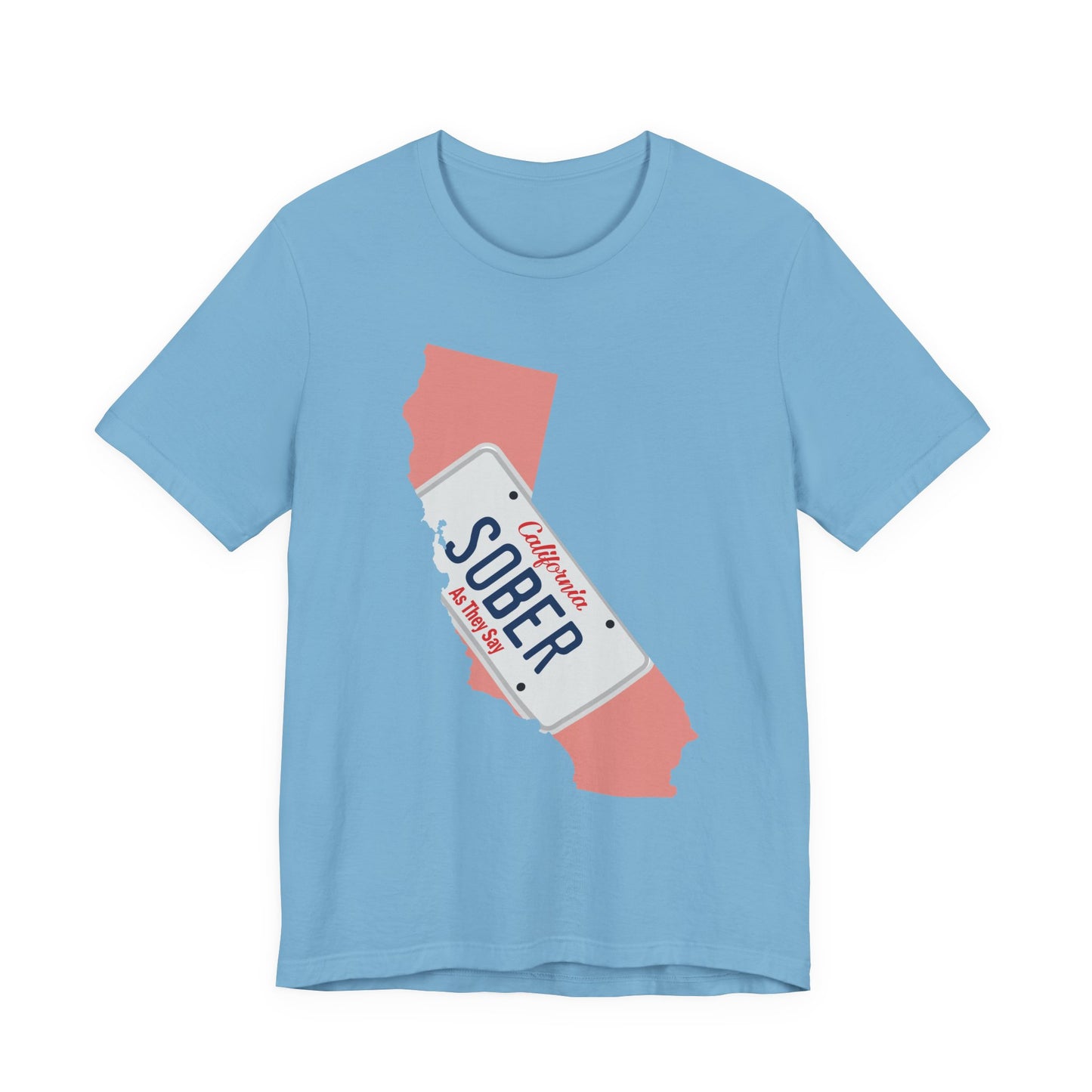 BMFS Inspired States and Plates Tee | California Sober BMFS Themed License Plate T-shirt