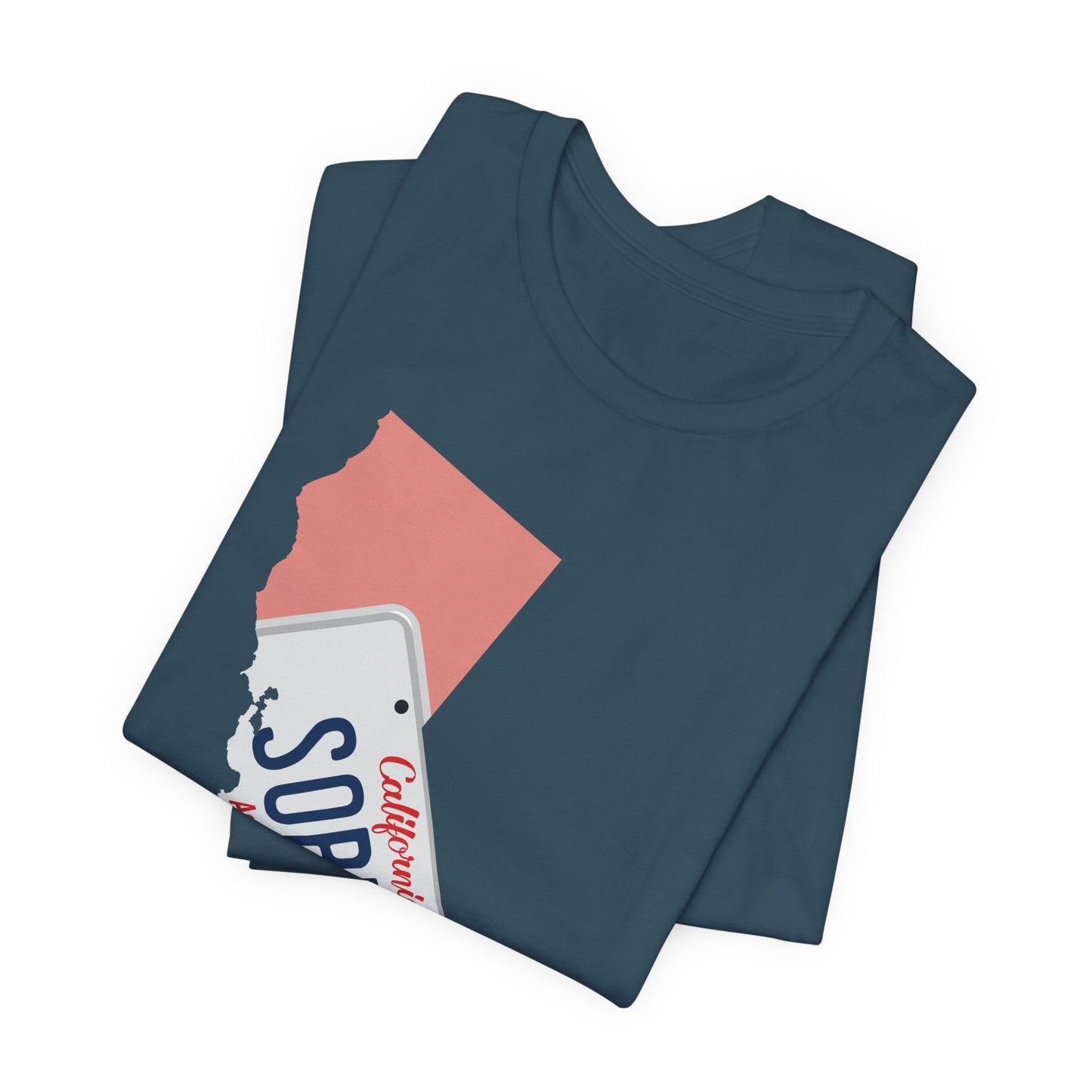 BMFS Inspired States and Plates Tee | California Sober BMFS Themed License Plate T-shirt