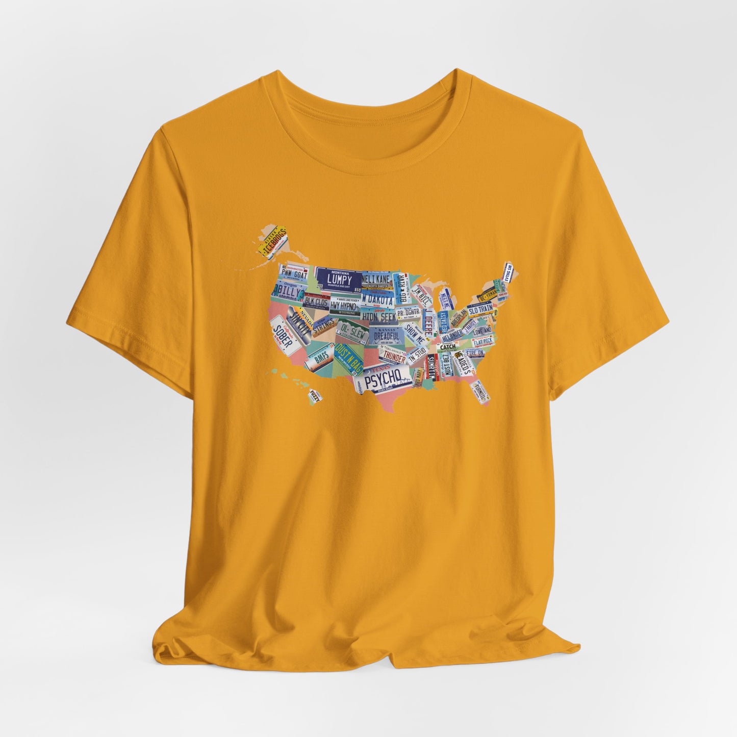 BMFS Inspired States and Plates Tee | Map of US - 50 BMFS Themed License Plates