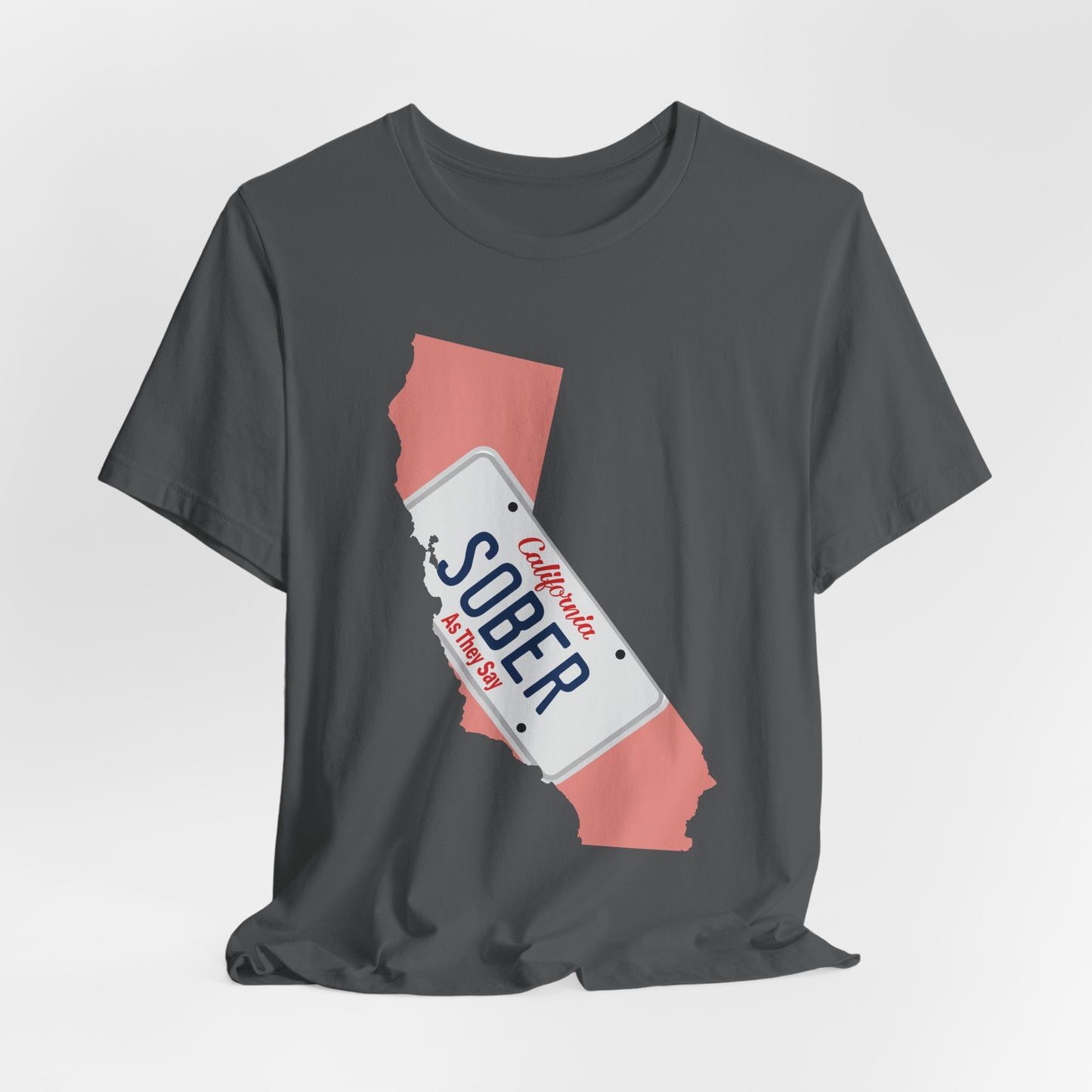 BMFS Inspired States and Plates Tee | California Sober BMFS Themed License Plate T-shirt