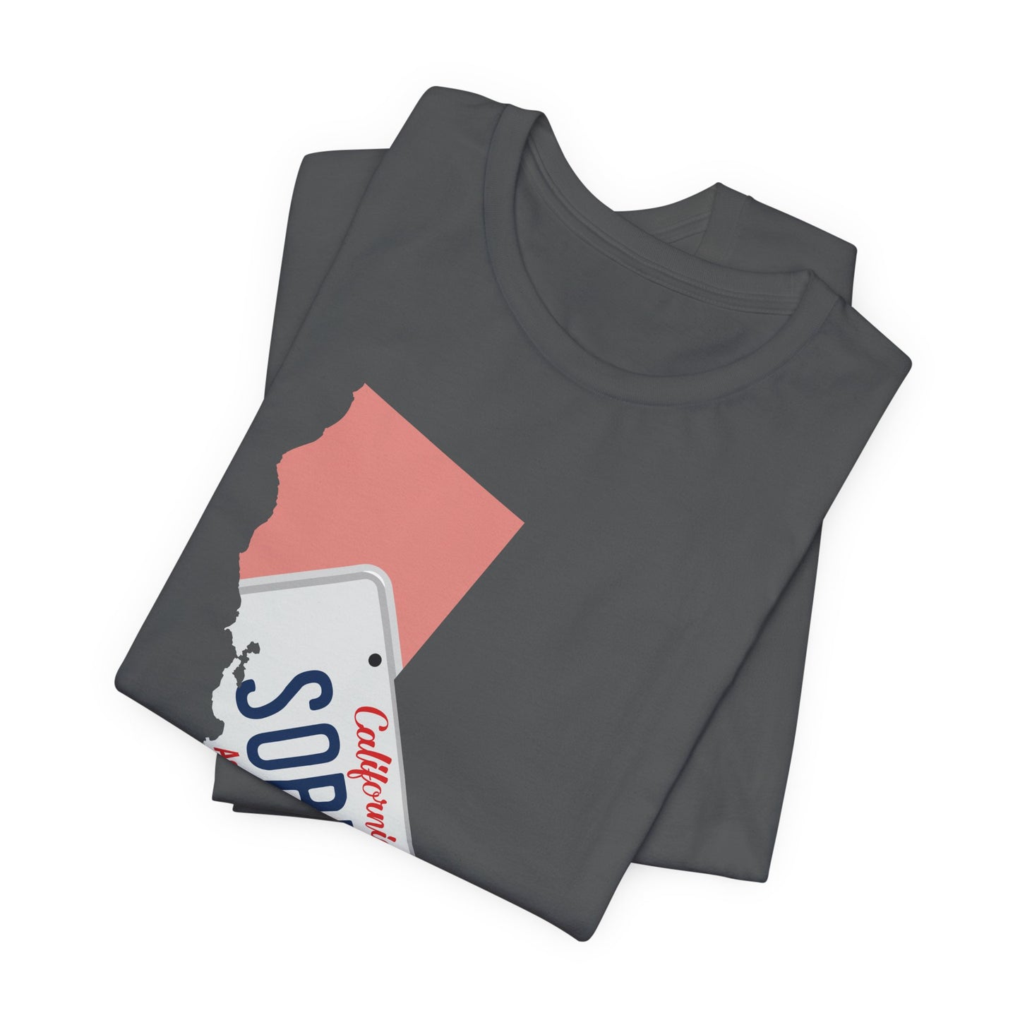 BMFS Inspired States and Plates Tee | California Sober BMFS Themed License Plate T-shirt