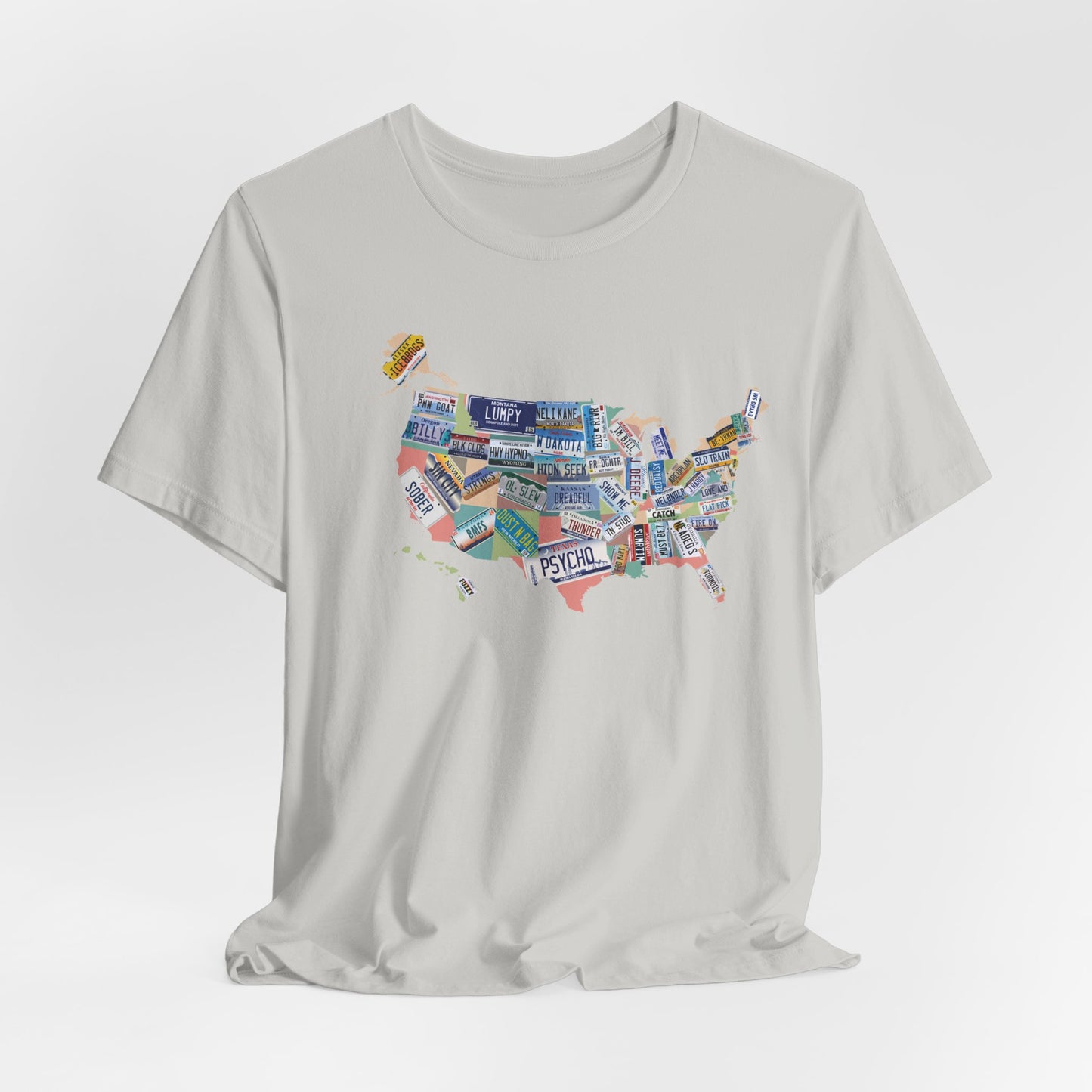 BMFS Inspired States and Plates Tee | Map of US - 50 BMFS Themed License Plates