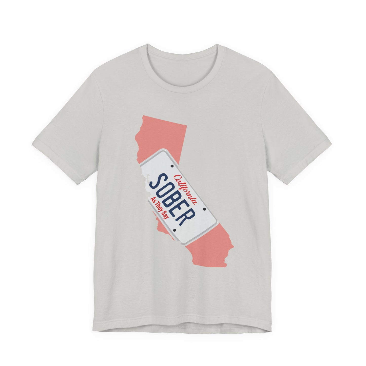 BMFS Inspired States and Plates Tee | California Sober BMFS Themed License Plate T-shirt