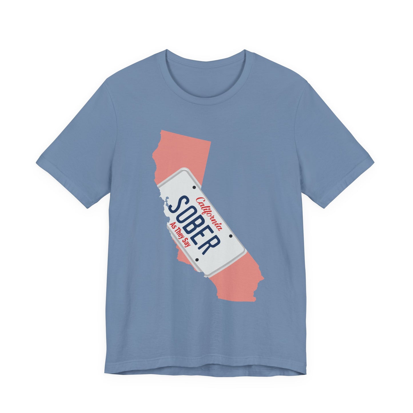 BMFS Inspired States and Plates Tee | California Sober BMFS Themed License Plate T-shirt