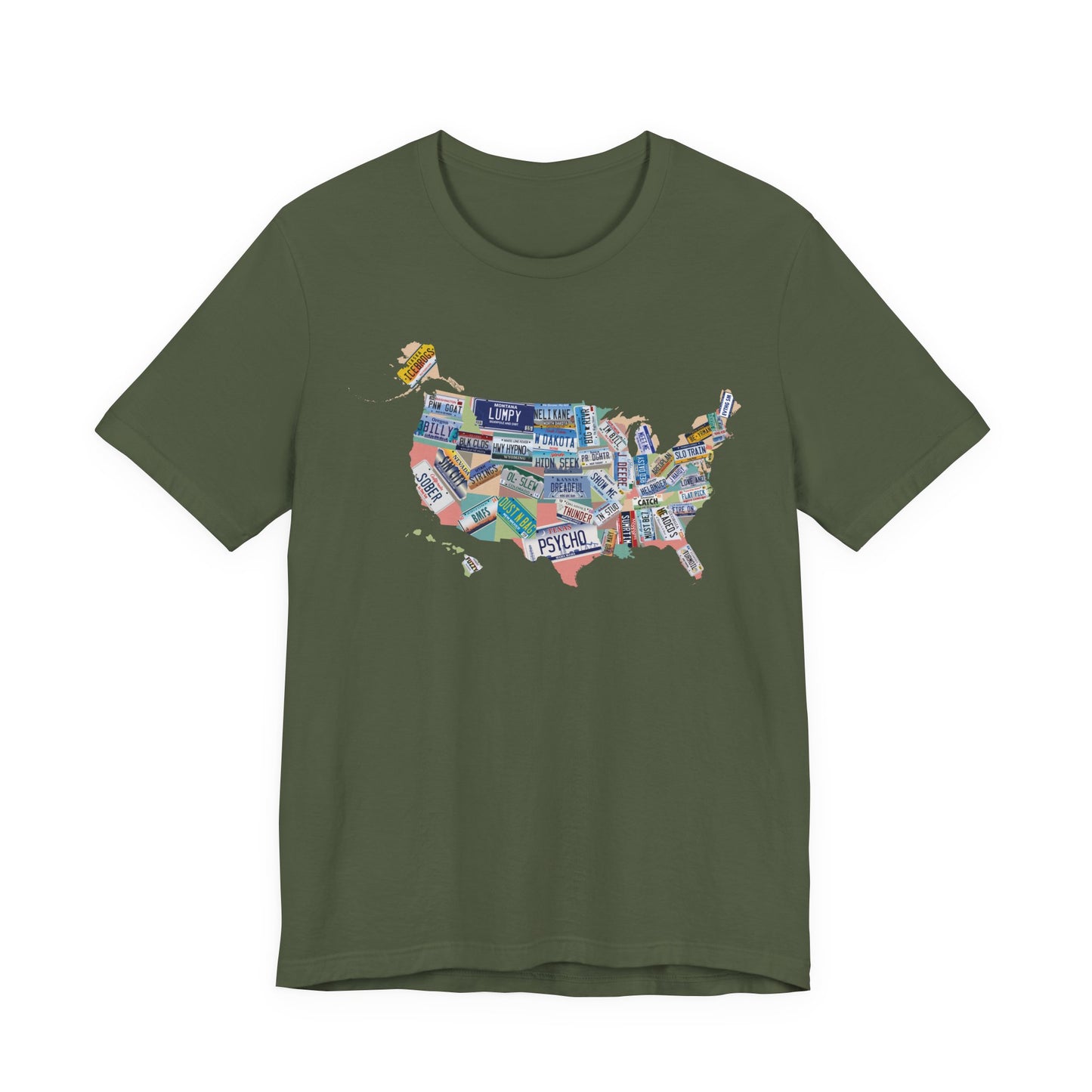 BMFS Inspired States and Plates Tee | Map of US - 50 BMFS Themed License Plates