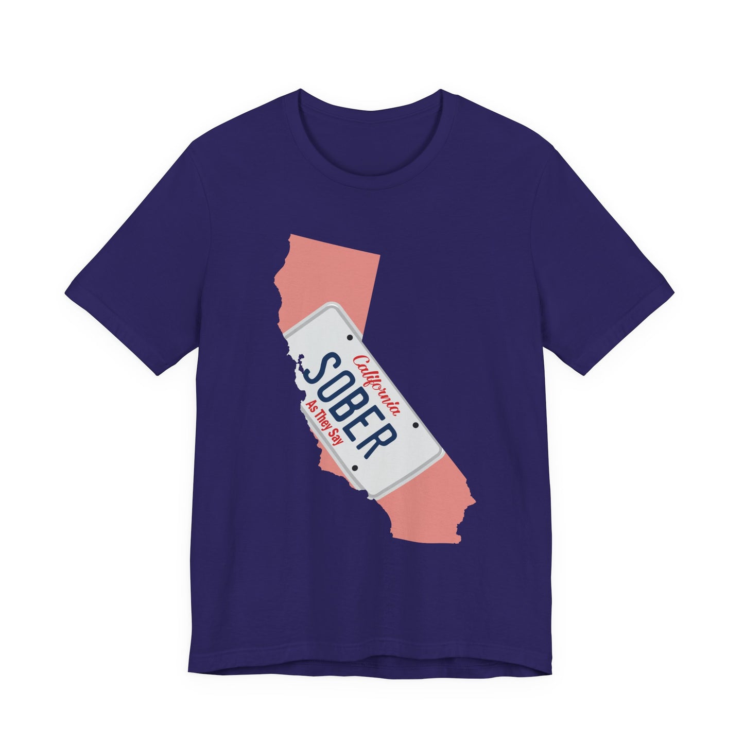 BMFS Inspired States and Plates Tee | California Sober BMFS Themed License Plate T-shirt