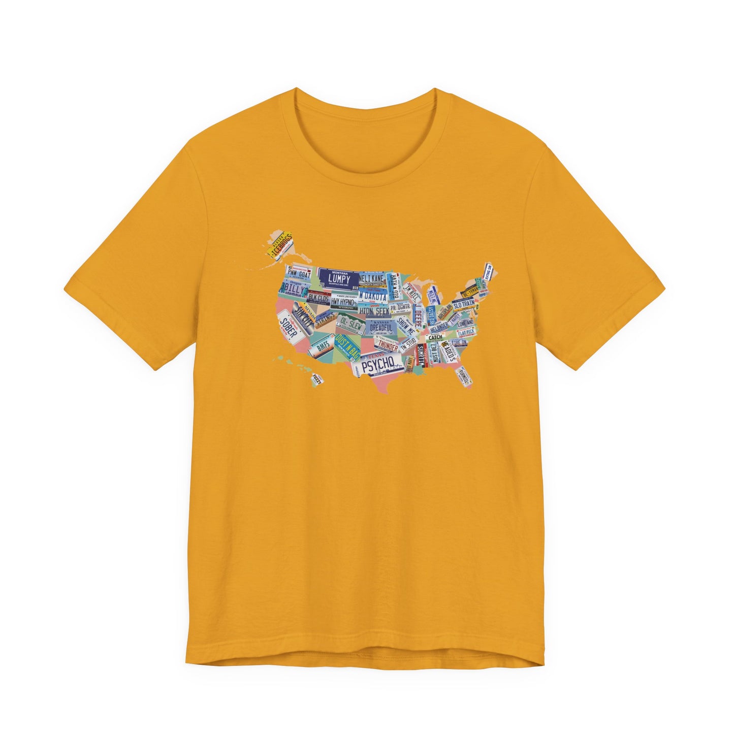 BMFS Inspired States and Plates Tee | Map of US - 50 BMFS Themed License Plates