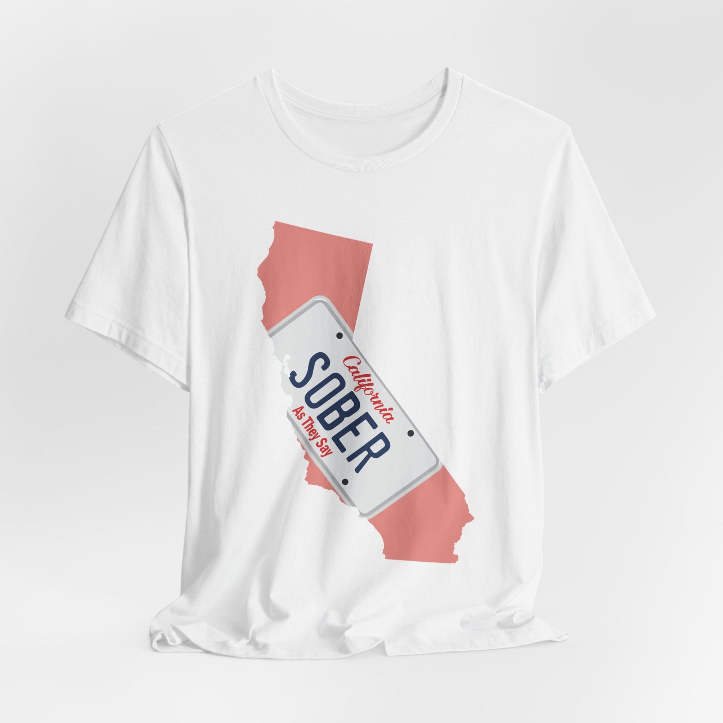 BMFS Inspired States and Plates Tee | California Sober BMFS Themed License Plate T-shirt