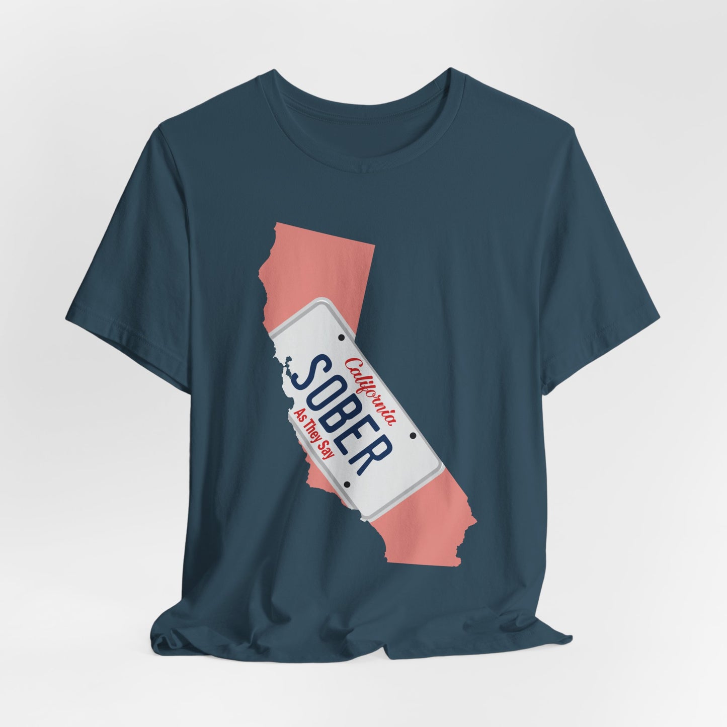 BMFS Inspired States and Plates Tee | California Sober BMFS Themed License Plate T-shirt